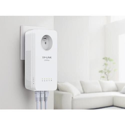 TP-Link TL-WPA8631P KIT | AV1300 Powerline Adapter Set | 1300 Mbps | Gigabit Ethernet | Wi-Fi AC1200 | Met Stopcontact | Wit