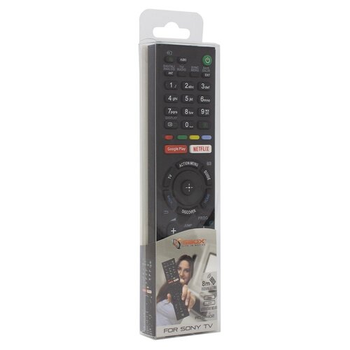 SBOX RC-01402 | Afstandsbediening | Geschikt voor Sony TV's | Zwart