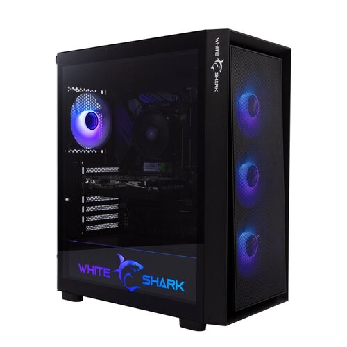 White Shark WARHEAD | Midi Tower Case | Inclusief 4 RGB Fans | Zwart White Shark WARHEAD | Midi Tower Case | Inclusief 4 RGB Fans | Zwart