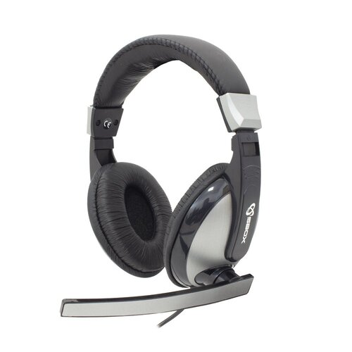 SBOX HS-302 | On-Ear Gaming Headset 3,5mm Connector | Zwart/Grijs SBOX HS-302 | On-Ear Gaming Headset 3,5mm Connector | Zwart/Grijs