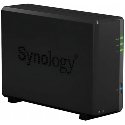 Synology DiskStation DS118 NAS 2TB | 1 Drive Bay | Inclusief 2TB HDD | 1x Gigabit Ethernet | Zwart
