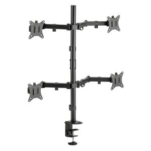 SBOX LCD-352/4-2 | Verstelbare Monitor-bureaubeugel | Tot 32" | Max 9kg | VESA 100x100 | 4 Monitoren