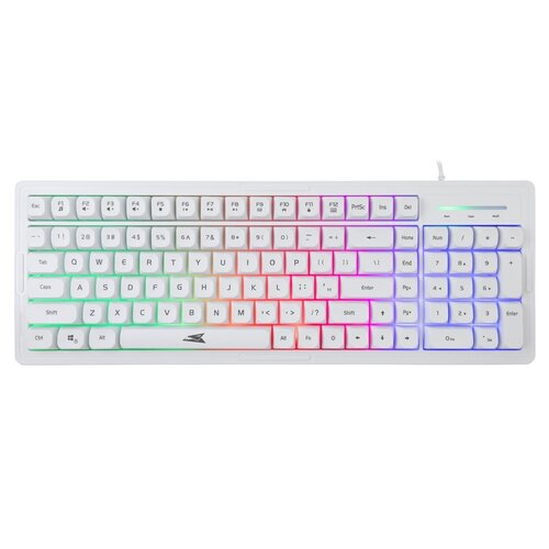 Baracuda ORCA RGB | Bekabeld Gaming Toetsenbord inclusief Muis | QWERTY | Wit