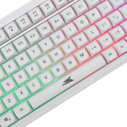 Baracuda ORCA RGB | Bekabeld Gaming Toetsenbord inclusief Muis | QWERTY | Wit