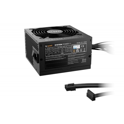 be quiet! System Power 11 750W | 750 Watt Bronze ATX PSU | Niet Modulair | Power Supply | Voeding be quiet! System Power 11 750W | 750 Watt Bronze ATX PSU | Niet Modulair | Power Supply | Voeding