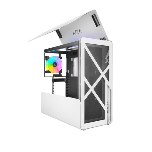 Azza Cast 808 RGB | Midi Tower Case | Wit Azza Cast 808 RGB | Midi Tower Case | Wit
