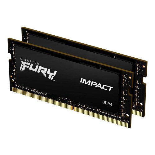 Kingston Fury Impact | 16GB 2x8GB DDR4 | 3200MHz | DIMM | CL20 | Geheugenmodule | RAM Kingston Fury Impact | 16GB 2x8GB DDR4 | 3200MHz | DIMM | CL20 | Geheugenmodule | RAM