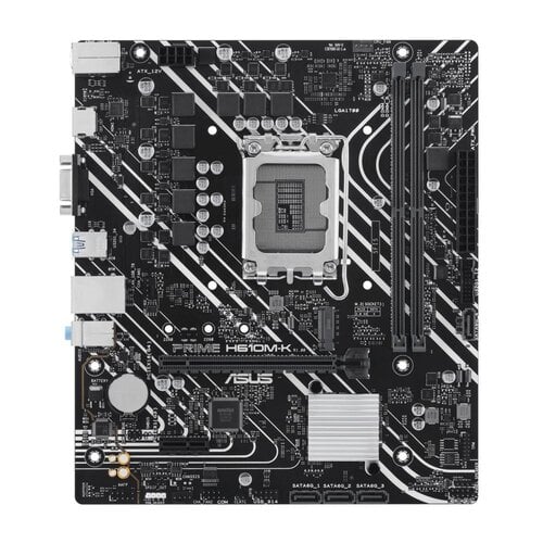 Asus ASUS Prime H610M-K | Socket LGA 1700 | Intel H610 | 2xDDR5 | Micro-ATX | Moederbord Asus ASUS Prime H610M-K | Socket LGA 1700 | Intel H610 | 2xDDR5 | Micro-ATX | Moederbord