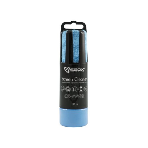 SBOX Schermreiniger CS-5005 | 150 ml | Met Microvezeldoekje | Blauw SBOX Schermreiniger CS-5005 | 150 ml | Met Microvezeldoekje | Blauw