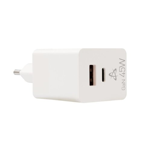 SBOX USB Oplader HC-45 | 45W | USB-A & USB-C (2 Poorten) | Wit SBOX USB Oplader HC-45 | 45W | USB-A & USB-C (2 Poorten) | Wit
