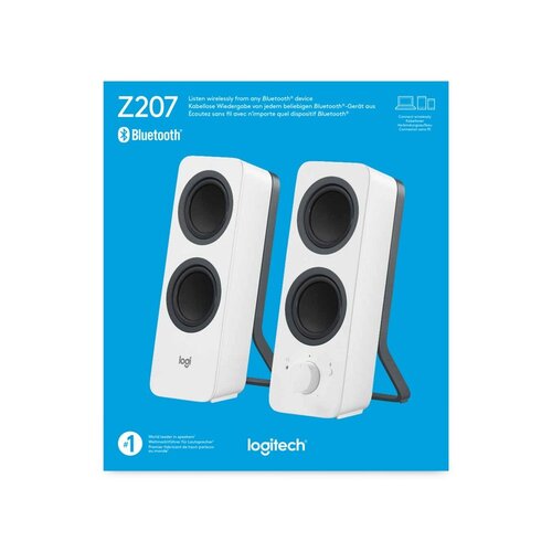 Logitech Z207 | 2.0 Luidsprekerset | Bluetooth en 3,5mm | Zwart/Wit