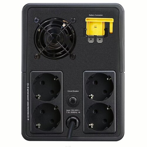 APC Back‑UPS BVX1600LI‑GR | 1600 VA (900 W) | 4× Schuko-stopcontacten | Line‑Interactive UPS | Noodstroomvoeding