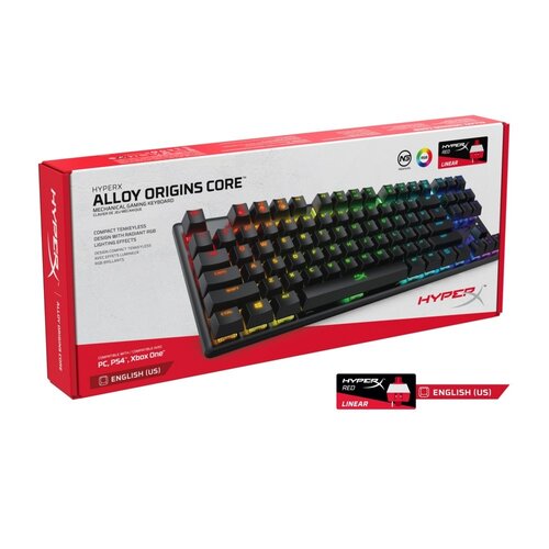 HyperX Alloy Origins Core | Bedraad Gaming Toetsenbord USB | QWERTY US | Zwart HyperX Alloy Origins Core | Bedraad Gaming Toetsenbord USB | QWERTY US | Zwart