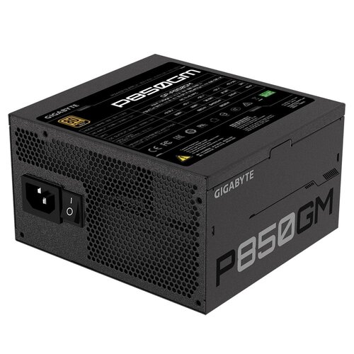 Gigabyte P850GM | 850W ATX Voeding (20+4 pin) | Zwart Gigabyte P850GM | 850W ATX Voeding (20+4 pin) | Zwart