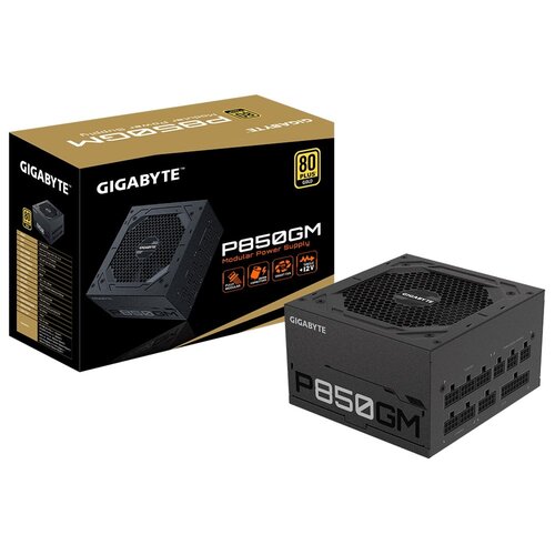 Gigabyte P850GM | 850W ATX Voeding (20+4 pin) | Zwart Gigabyte P850GM | 850W ATX Voeding (20+4 pin) | Zwart