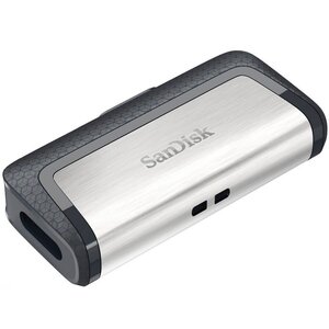 Sandisk SanDisk Ultra Dual Drive USB Type-C | 64GB USB Flash Drive | USB Type-A / USB Type-C 3.2 Gen 1 (3.1 Gen 1) | Zwart, Zilver Sandisk SanDisk Ultra Dual Drive USB Type-C | 64GB USB Flash Drive | USB Type-A / USB Type-C 3.2 Gen 1 (3.1 Gen 1) | Zwart, Zilver