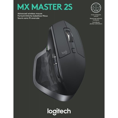 Logitech MX Master 2S | Draadloze Bluetooth Muis | Rechtshandig | 4000 DPI | Grafiet