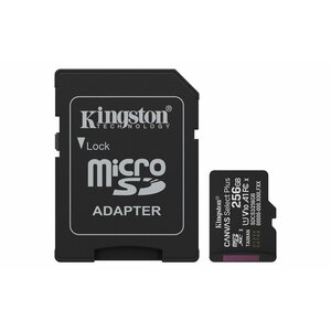 Kingston Technology microSDXC 256GB | Canvas Select Plus Gen3 | 150MB/s | A1 | + Adapter