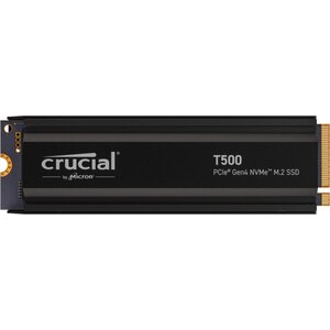 Crucial T500 | 1TB NVMe SSD | M.2 Gen4 | 7.300MB/s Lezen | 6.800MB/s Schrijven | Heatsink