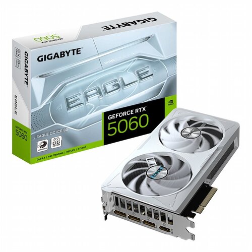 Gigabyte GIGABYTE GeForce RTX 5060 EAGLE OC ICE | 8GB GDDR7 | DLSS 4 | Videokaart | Nvidia GPU