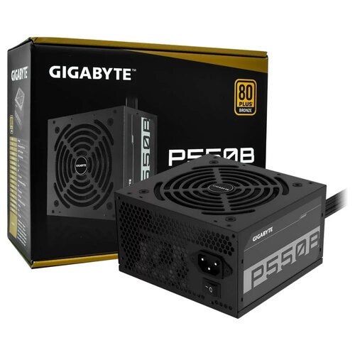 Gigabyte P550B | 550W Bronze | 20+4 Pin | ATX | Zwart | Voeding Gigabyte P550B | 550W Bronze | 20+4 Pin | ATX | Zwart | Voeding