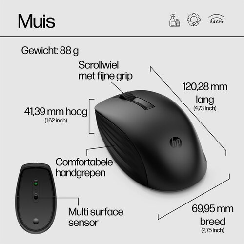 HyperX AZERTY | HP 650 Wit | Draadloze Muis en Toetsenbordcombo | AZERTY