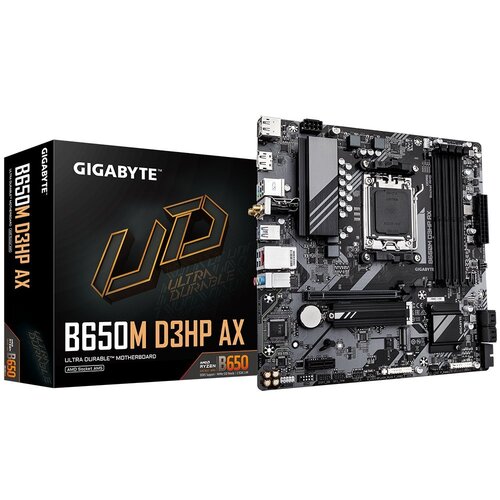Gigabyte GIGABYTE B650M D3HP AX | Socket AM5 | AMD B650 | 4xDDR5 | Micro ATX | Moederbord Gigabyte GIGABYTE B650M D3HP AX | Socket AM5 | AMD B650 | 4xDDR5 | Micro ATX | Moederbord