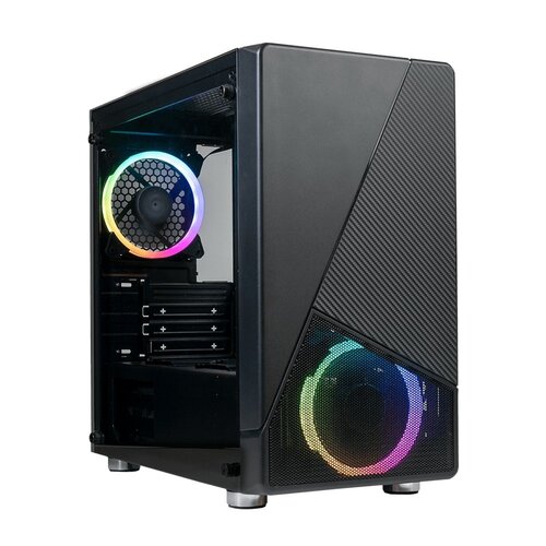 Azza Noir 130 RGB | Micro Tower Case | Zwart