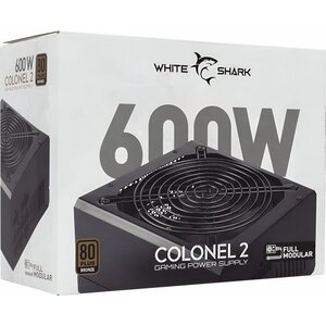 White Shark Colonel 2 | 600 Watt Bronze ATX PSU | Power Supply | Voeding White Shark Colonel 2 | 600 Watt Bronze ATX PSU | Power Supply | Voeding