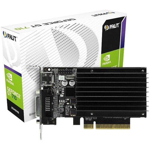 Palit GeForce GT 710 | 2GB GDDR3 VRAM | Passieve Koeling | Low Profile | Videokaart | GPU | NVIDIA Palit GeForce GT 710 | 2GB GDDR3 VRAM | Passieve Koeling | Low Profile | Videokaart | GPU | NVIDIA