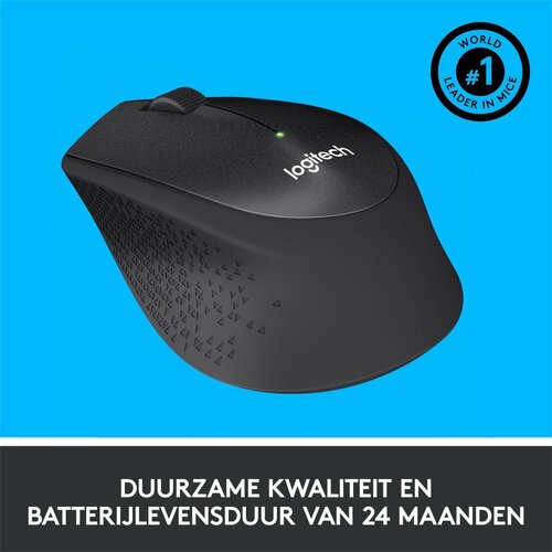 Logitech M330 Silent | Draadloze Muis | Rechtshandig | RF | 1000 DPI | Zwart