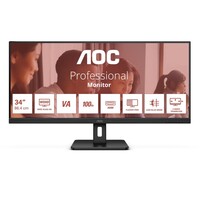 U34E2M 34" | UWQHD 3440x1440 | VA | 100Hz | 4ms | Ultrawide Monitor | Zwart