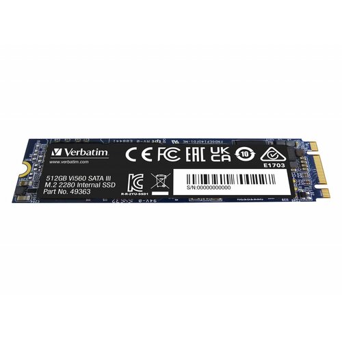 Verbatim Vi560 | 512GB SATA SSD | M.2 | 560MB/s Lezen | 520MB/s Schrijven