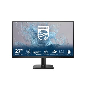 Philips 27E2N1100L/00 | 27" Full HD VA Monitor | 100Hz | 1ms | HDMI & VGA | Adaptive Sync | LowBlue Mode | Flicker-Free | Zwart Philips 27E2N1100L/00 | 27" Full HD VA Monitor | 100Hz | 1ms | HDMI & VGA | Adaptive Sync | LowBlue Mode | Flicker-Free | Zwart