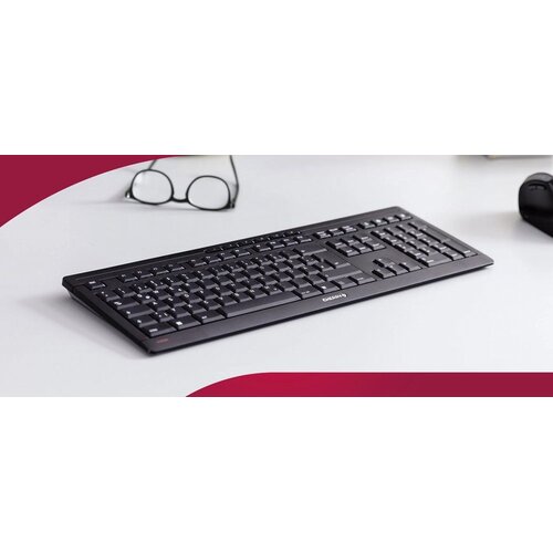 Cherry CHERRY Stream Wireless | RF en USB | QWERTY US International | Zwart