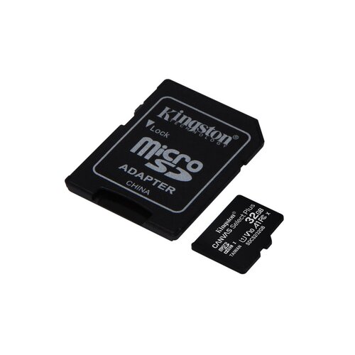 Kingston Canvas Select Plus | MicroSDHC | 32GB | Class 10 | UHS-I U1