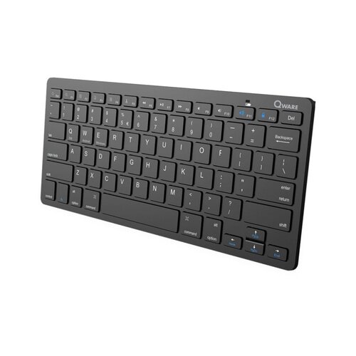 QWare QWARE Wireless keyboard Woodstock Zwart QWare QWARE Wireless keyboard Woodstock Zwart