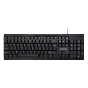 QWare QWARE Wired Keyboard Liverpool Zwart QWare QWARE Wired Keyboard Liverpool Zwart