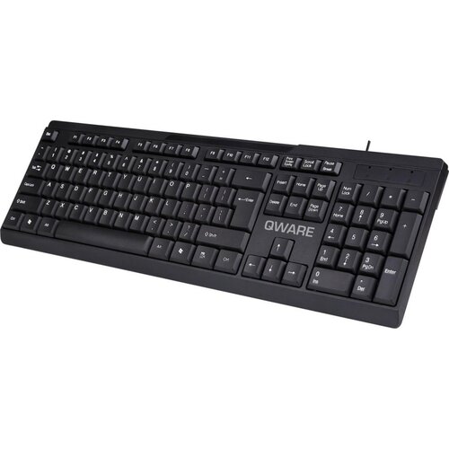 QWare QWARE Wired Keyboard Liverpool Zwart