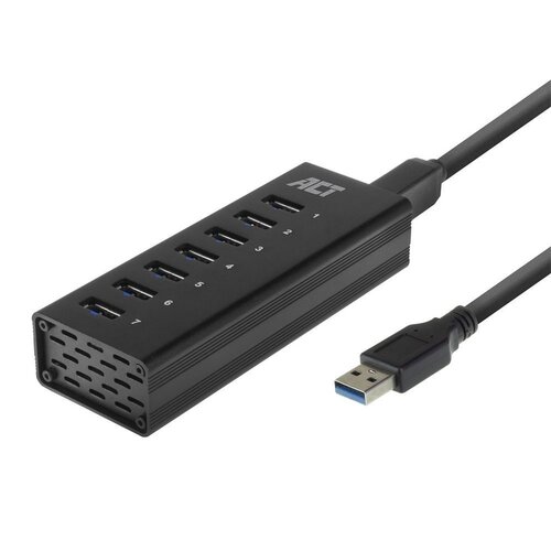 ACT AC6315 | USB 3.2 Gen 1 Hub | Type-A | 5 Gbit/s | Zwart ACT AC6315 | USB 3.2 Gen 1 Hub | Type-A | 5 Gbit/s | Zwart