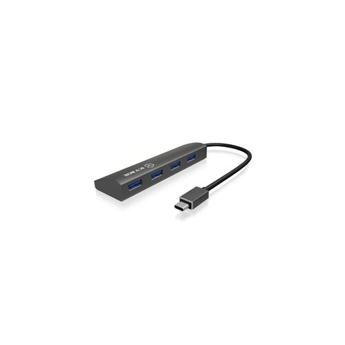 ACT AC6405 | USB 3.2 Gen 1 Hub | Type-C | 5 Gbit/s | Zwart ACT AC6405 | USB 3.2 Gen 1 Hub | Type-C | 5 Gbit/s | Zwart