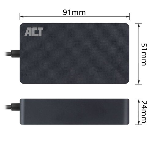 ACT AC2000 | Netvoeding | Binnengebruik | 45 W | Zwart ACT AC2000 | Netvoeding | Binnengebruik | 45 W | Zwart