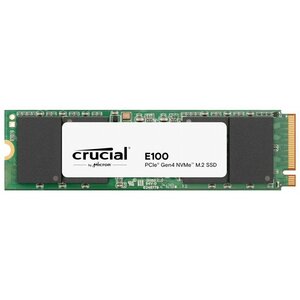 Crucial E100 | 1TB NVMe SSD | M.2 Gen4 | 5.000MB/s Lezen | 4.500MB/s Schrijven