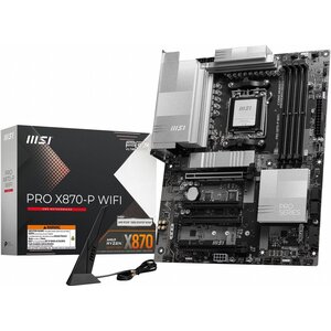 MSI PRO X870-P WIFI | Socket AM5 | AMD X870 | 4xDDR5 | ATX | Moederbord MSI PRO X870-P WIFI | Socket AM5 | AMD X870 | 4xDDR5 | ATX | Moederbord