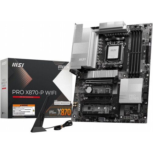 MSI PRO X870-P WIFI | Socket AM5 | AMD X870 | 4xDDR5 | ATX | Moederbord
