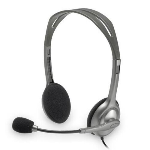 Logitech H110 | On-Ear Bedrade 3,5mm Koptelefoon met Microfoon | Zwart/Zilver