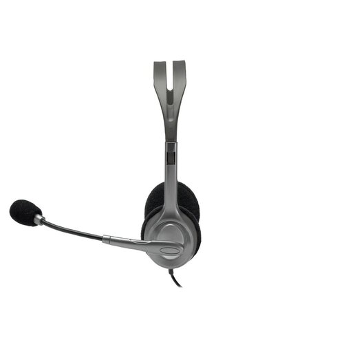 Logitech H110 | On-Ear Bedrade 3,5mm Koptelefoon met Microfoon | Zwart/Zilver
