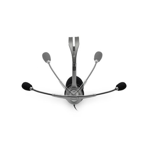 Logitech H110 | On-Ear Bedrade 3,5mm Koptelefoon met Microfoon | Zwart/Zilver