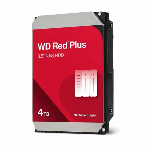 Western Digital Red Plus WD40EFZZ | Interne HDD 4 TB | 3.5" SATA III | 5400 RPM | 128 MB Cache Western Digital Red Plus WD40EFZZ | Interne HDD 4 TB | 3.5" SATA III | 5400 RPM | 128 MB Cache