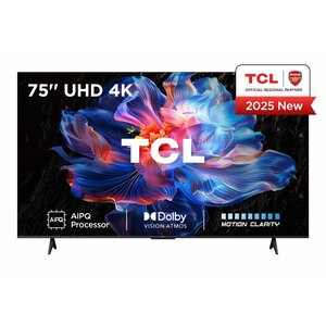 TCL 75V6C | 75" 4K Ultra HD DLED | Google TV | Dolby Vision | 60Hz | HDMI 2.1 | Smart TV